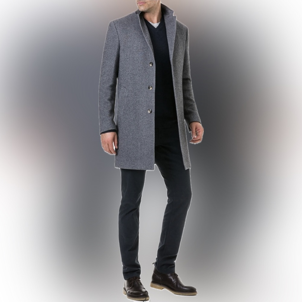 [NWT] Rodd & Gunn, Calton Hill Wool Blend Coat, ASH, Small *Italian Wool* - Picture 2 of 5